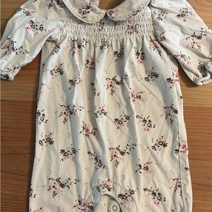 GAP Floral Kids One Piece - Gray and Pink
